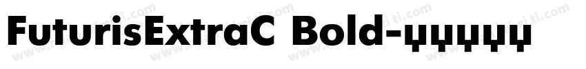 FuturisExtraC Bold字体转换